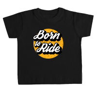 Camiseta BORN TO RIDE bebé negra by TZOR